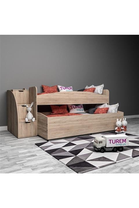 Alvers Mobilya Seda Alçak Ranza Tamamı Mdf