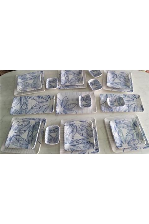 Keramika 21 Parça Alisa Kahvaltı Takımı