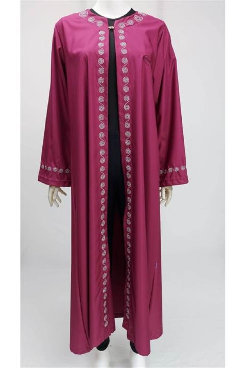Adasea Kadın Bordo Kimono Kaftan