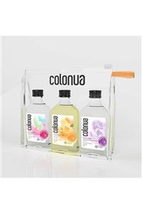 Colonua Kolonya Turuncu Çanta Set (3*50 ml)