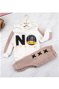 Hippıl Baby Hippıl Unisex No Problem Kapüşonlu 2'li Sweet Tarz Takım