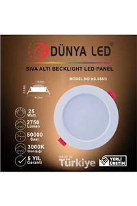 DÜNYA LED Hs.055/3 25w Sıva Altı Led Backlight Panel 3000k Günışığı