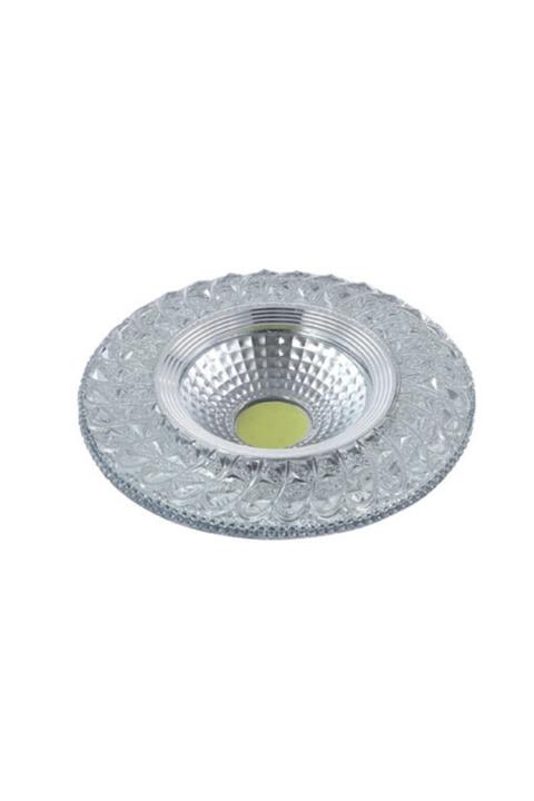 Luzza Belek Cam Spot 5+3w Beyaz+mavi Yuvarlak