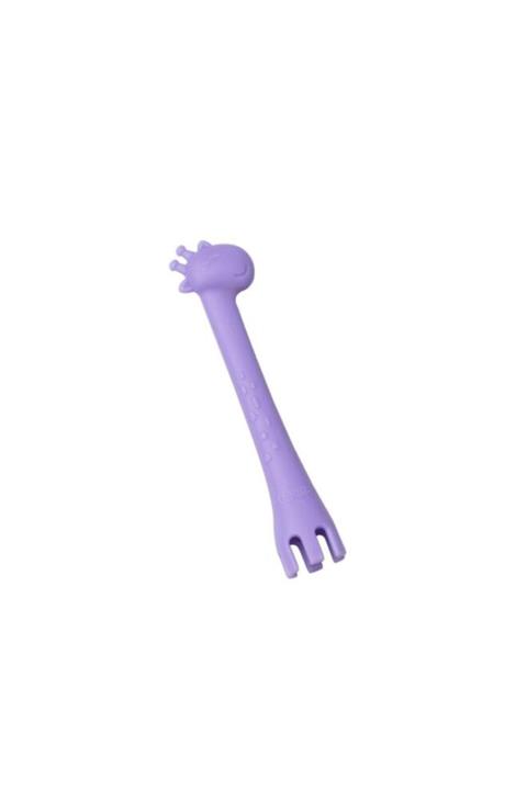 Wee Baby Prime 924 Prime Çatal Kaşık Silikon Mor