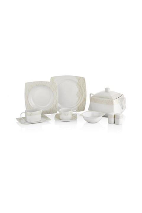 Taç Elegance Katre Rose Bone Yemek Takımı 85 Parça