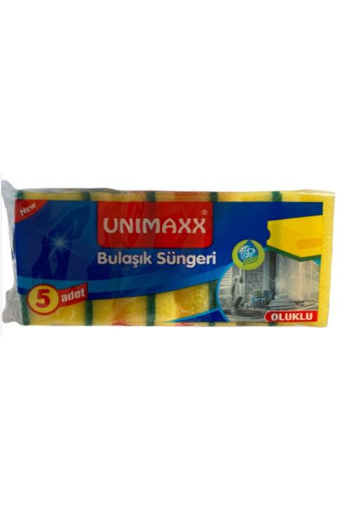 UNIMAXX Bulaşık Süngeri Oluklu 5'li