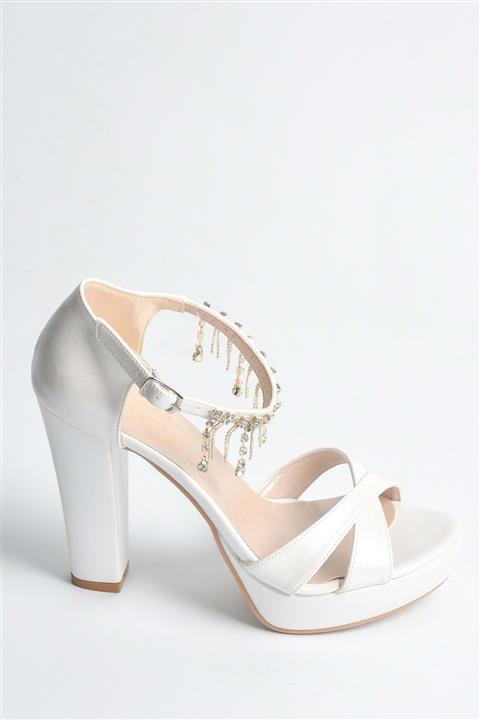 ERDAL KOÇYİĞİT AYAKKABI 6273 Bilekten Kemerli Kadın Abiye Ayakkabı