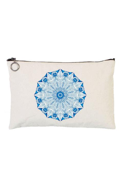 Art TShirt Mandala Astarlı Bez Tablet Ve Makyaj Çantası