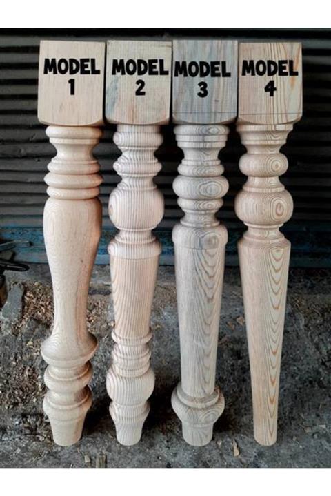 Aypaş Torna Ayak Ahşap Torna Ayak Torna Masa Ayağı Ahşap Torna Masa 4 Adet