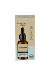 Herbaderm Superserum Saf Vitamin C Antioksidant Aydınlatıcı Kırışıklık Karşıtı Doğal Yüz Serumu 30 ml