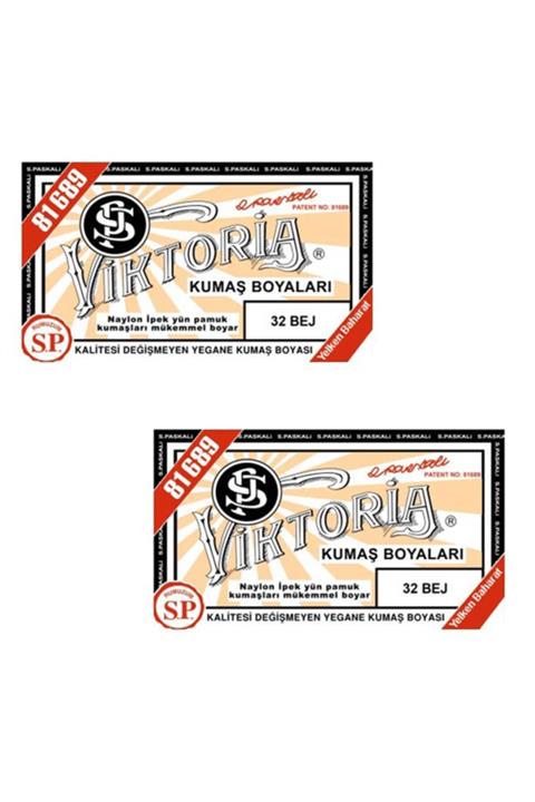 Viktoria Bej Kumaş Boya 2 Adet