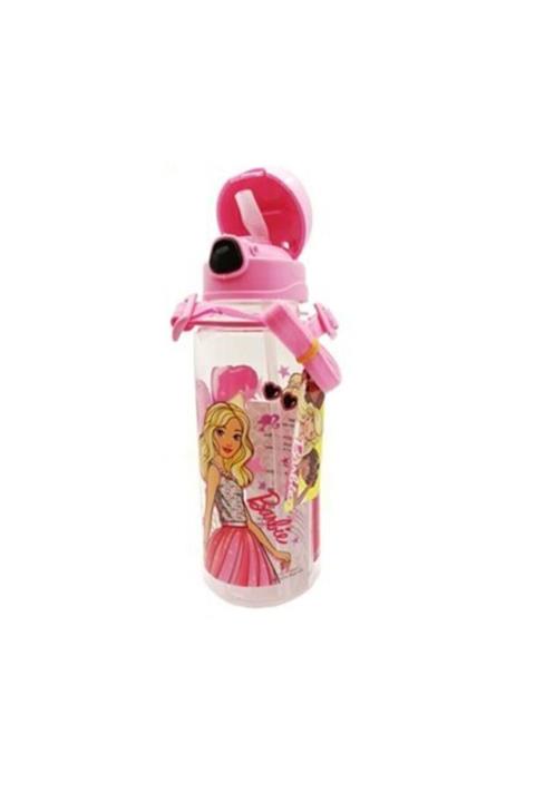Hakan Çanta Barbie Şeffaf Pipetli 500 Ml Matara