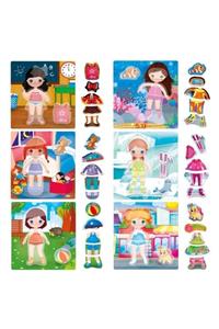 Headu Montessori My Little Dolls Kıyafet Giydirme Oyunu Mu24827