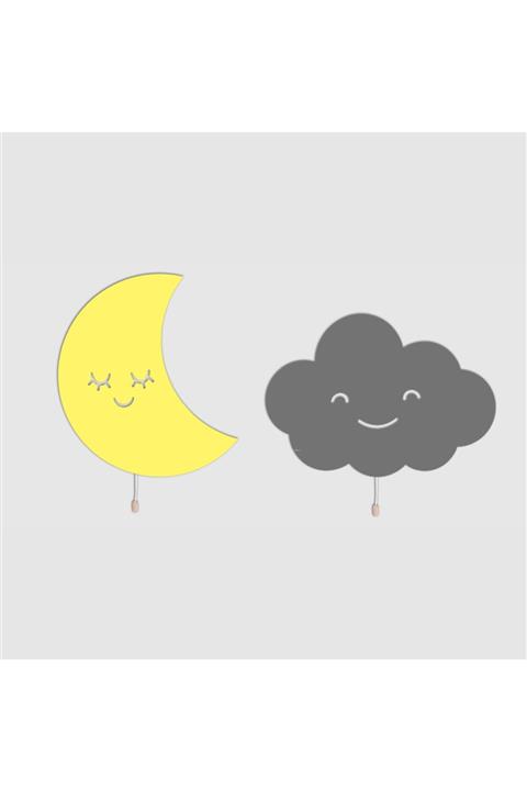 woodcas Sarı Aydede, Gri Bulut Gece Lambası Seti
