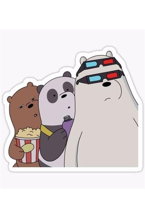 ZobarMarkt Kafadar Ayılar Defter Ajanda Planner Bullet Journal Laptop Sticker, 7 Cm