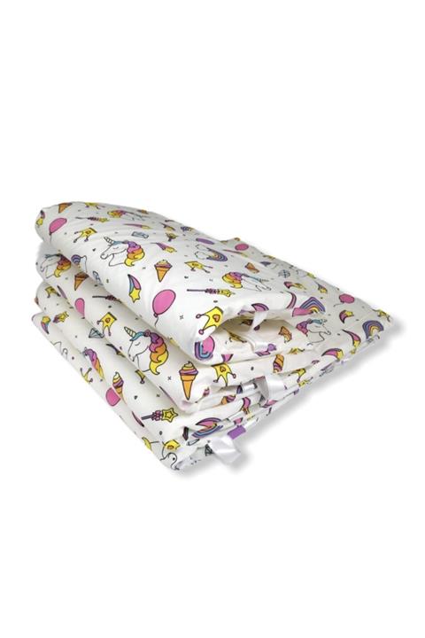 Bebek Özel Bebek Çocuk Beşik Kenar Koruma 80x180 Için (4 Parça) Bariyer Unicorn