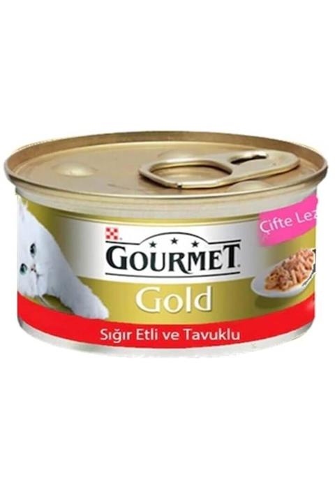 Purina Gourmet Gold Sığıretli Tavuklu Kedi Konservesi 85 gr. X 24 Adet