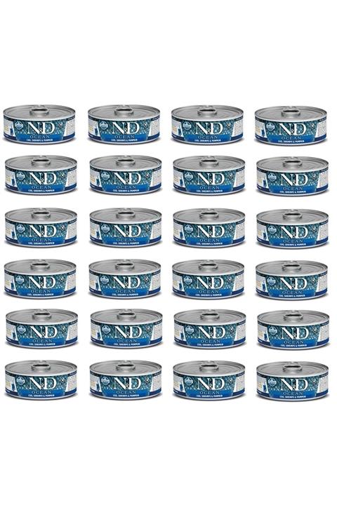 N&D Ocean Morina Balık Ve Karides Ve Balkabaklı Yavru Kedi Konservesi 80 Gr. X 24 Adet