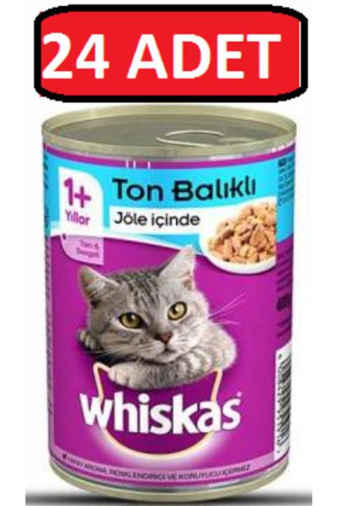 Whiskas Ton Balıklı Konserve Yaş Kedi Maması 24 Adet X 400 Gr