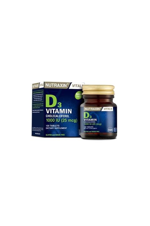 Nutraxin Vitamin Ve Mineral Takviyesi - D3 Vitamini 120 Tablet