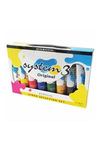 Daler Rowney System 3 Akrilik Boya Jumbo Selection Set 8 Renk X 150 Ml.