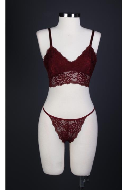 Top Step Kapsız Dantelli Bralet Sütyen Takımı