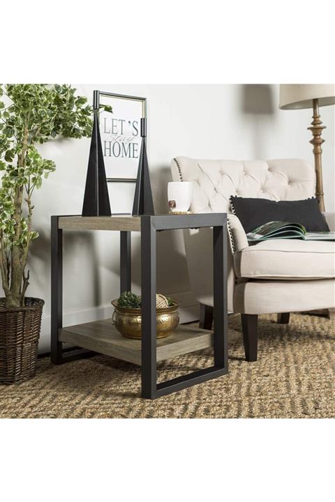 NescaHome Ahşap Yan Sehpa