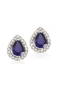 Emel Pırlanta 1.35 Ct. Pırlanta Safir Küpe