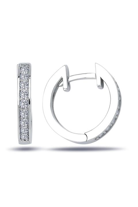 Lova Pırlantalı Halka Küpe - 3040089