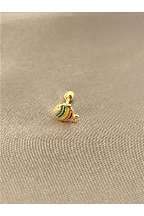 denizden silver Balık Piercing