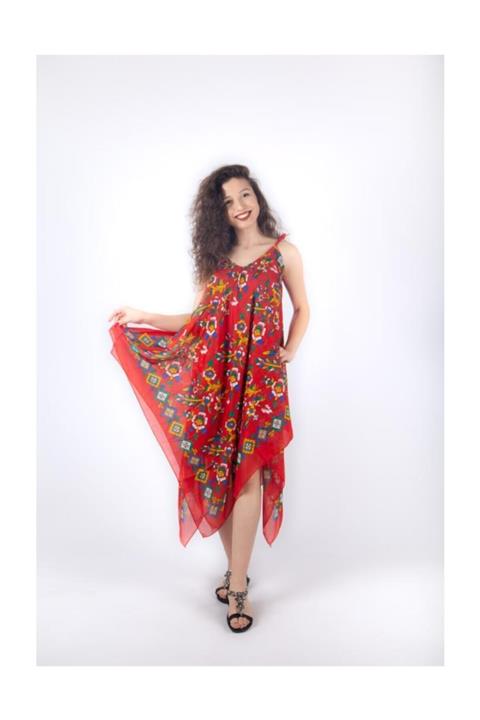 renklidüşler Kadın Askılı Plaj Elbisesi J1002