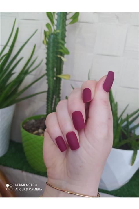 SHUSHU 12 Li Takma Tırnak (bordo)