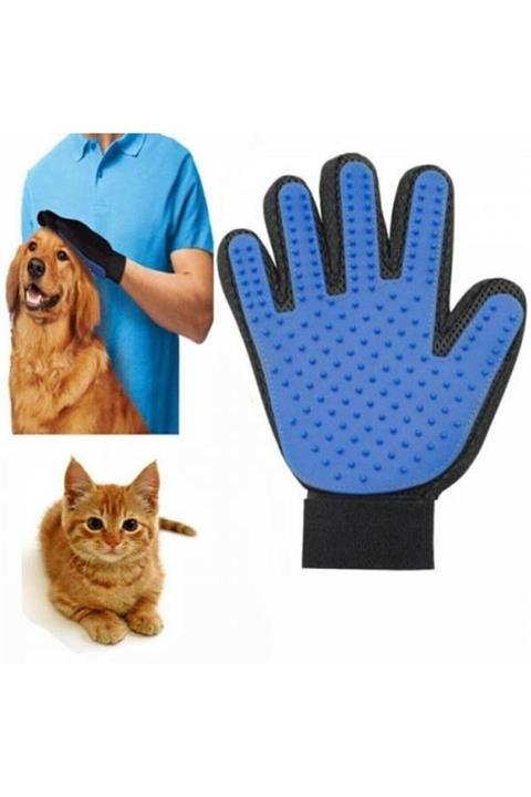 ZÜKA Kedi Köpek Tüy Toz Kıl Toplama Eldiveni Masaj Kaşıma Eldiveni Banyo Fırça