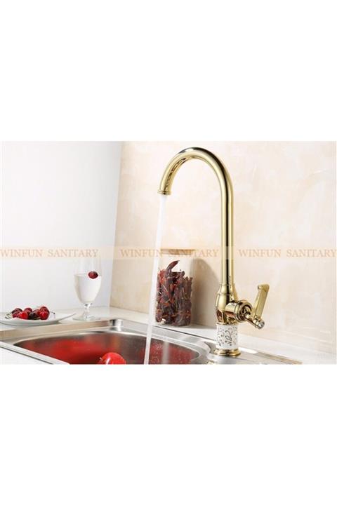 OEM Mutfak Banyo Lavabo Bataryası Altın Dore Yeni Model 5 Yıl Garantili