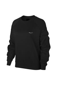 POSEIDONSTORM Kadın Siyah Büyük Beden Günlük Sporcu Sweatshirt