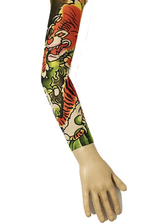 Samur Giyilebilir Kol Dövmesi Çorap Dövme 3d Baskılı Kol Bacak Dövme 2 Adet Model 35