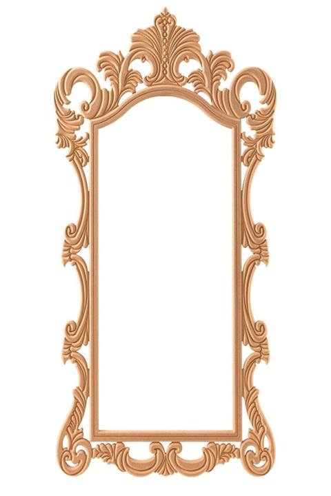 Li&Tu Mobilya Aksesuar Osmanlı Boy Aynası Ham Cilasız