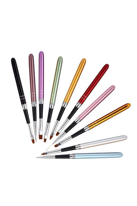 aba nails Nail Art Fırça Seti 10'lu