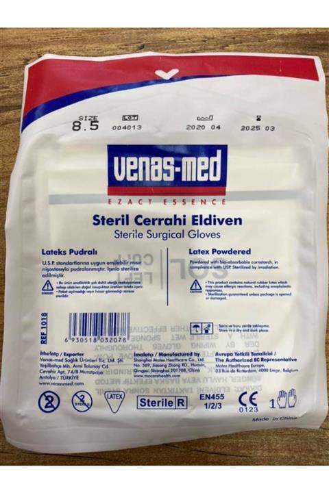 Venas Med Eldiven Lateks Pudralı No:8,5