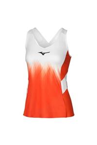MIZUNO Printed Tank Kadın T-shirt Turuncu/Beyaz