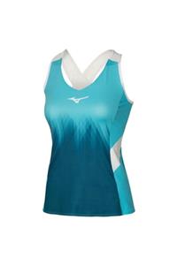 MIZUNO Printed Tank Kadın T-shirt Mavi