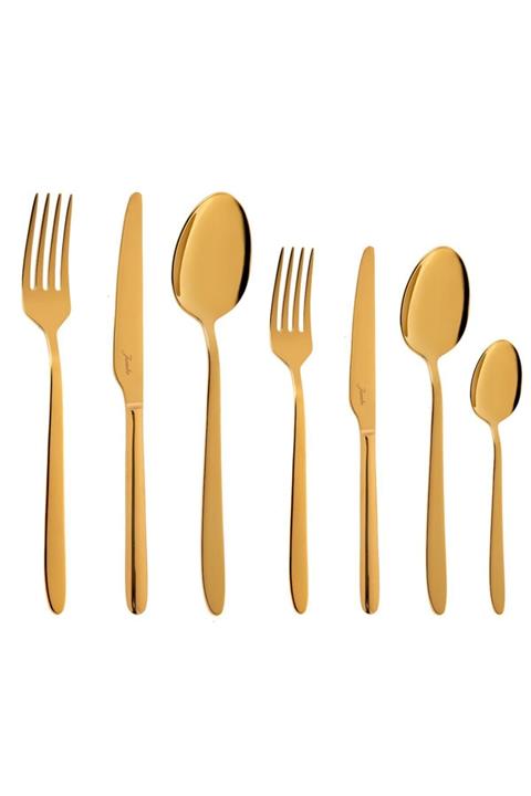 Jumbo 9400 Titanyum Gold 84 Parça 12 Kişilik Çatal Kaşık Bıçak Seti