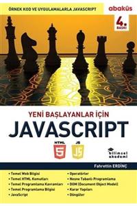 Abaküs Yayınları Yeni Başlayanlar Için Javascript Fahrettin Erdinç 9786059129367