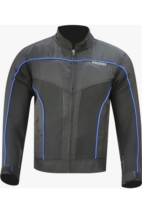 Prosev Roadicon Yazlık Fileli Motosiklet Montu (Siyah-Mavi)