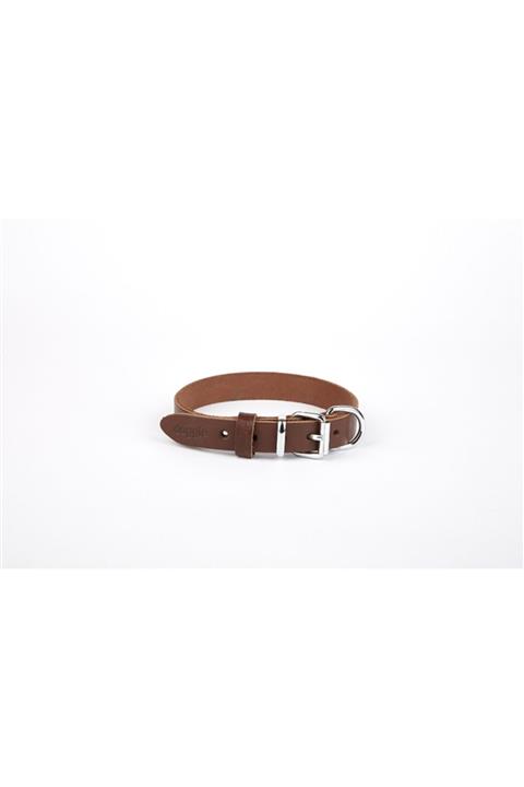 Doggie Deri El Yapımı Köpek Boyun Tasması 2x35-40 Cm Kahverengi