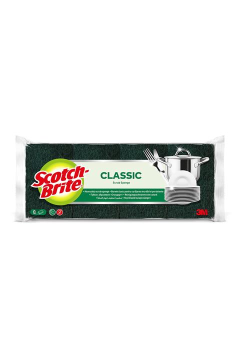 Scotch Brite Yeşil Klasik Sünger 8'li Eko Paket