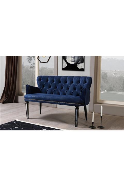 mobilyabazari Belinda Mavi Çay Seti Ikili Koltuk (salon, Balkon, Cafe Ofis)