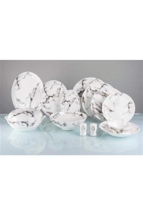 Prouna Marble Venice Fog Yemek Takımı 72 Parça
