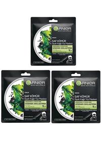 Garnier Siyah Yosunlu Gözenek Sıkılaştırıcı Kağıt Yüz Maskesi 3'lü Set 3600542097178 C6