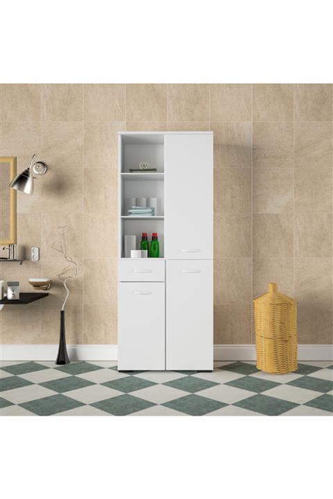 Modilayn Afra Çok Amaçlı Dolap Beyaz Ard138